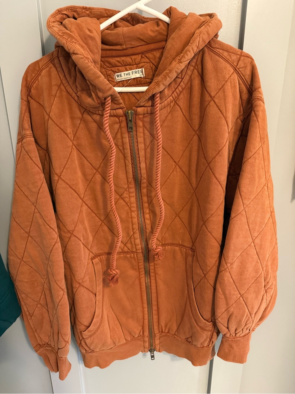 Quilted zip hoodie from free people